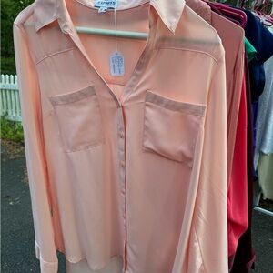 Express Blush Pink Portofino Shirt